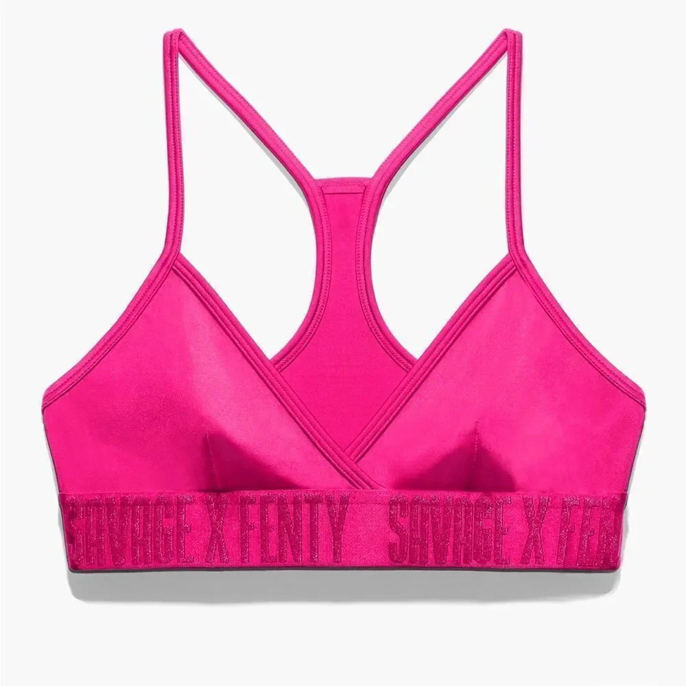 SAVAGE X FENTY HOT PINK FOREVER SAVAGE BRALETTE SIZE SMALL